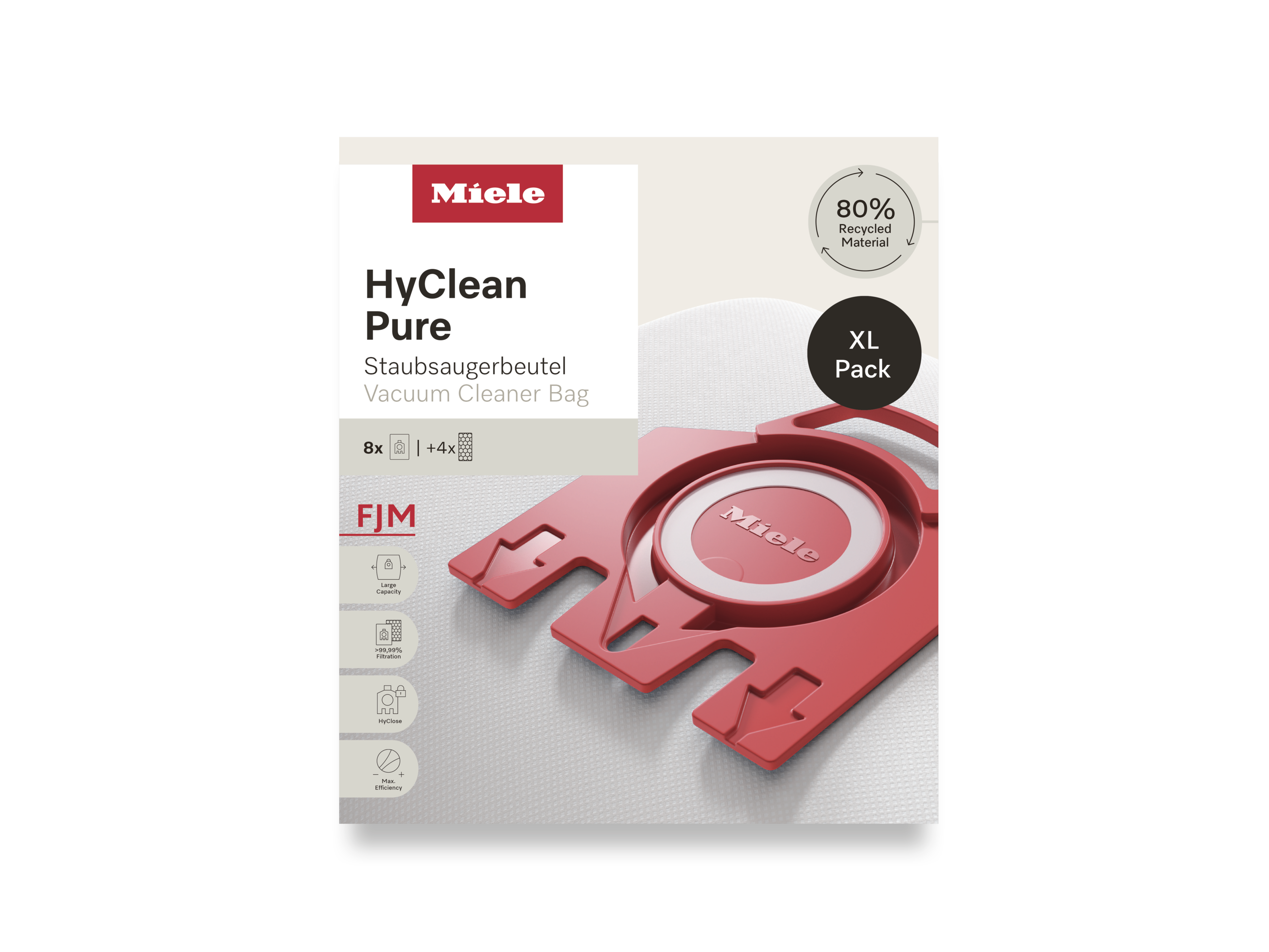 Комплект мешков-пылесборников HyClean Pure FJN XL Miele купить в Челябинске | Всегда в наличии! | Артикул 12498160 | Официальный сайт