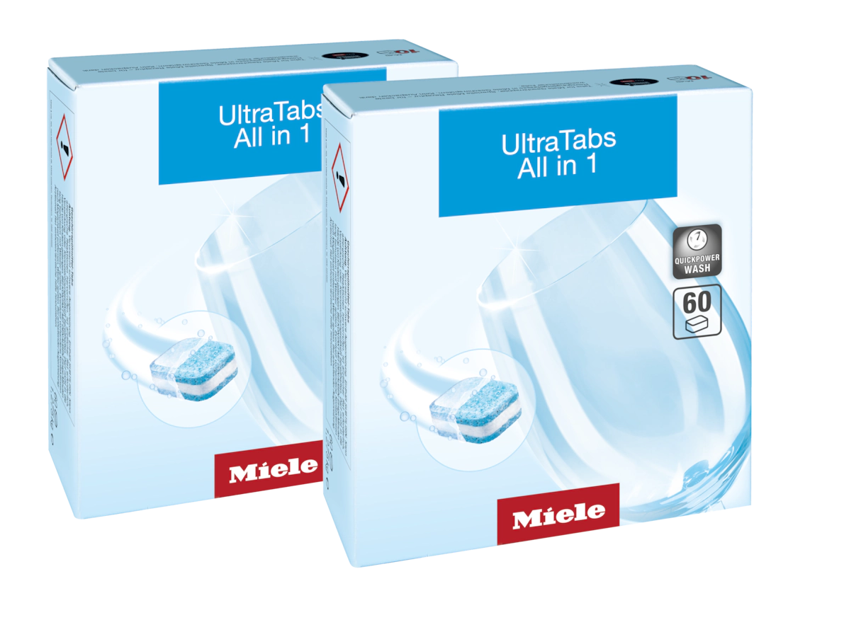 Комплект таблеток для мытья посуды в ПММ UltraTabs All in 1 (120) шт. Miele купить в Челябинске | Всегда в наличии! | Артикул 11346990 | Официальный сайт