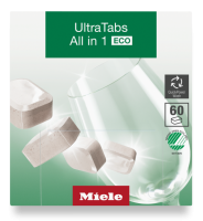 Таблетки для мытья посуды в ПММ Ultra Tabs All in 1 ECO GS CL 0602 T E 60 шт. Miele купить в Челябинске | Всегда в наличии! | Артикул 12279150 | Официальный сайт